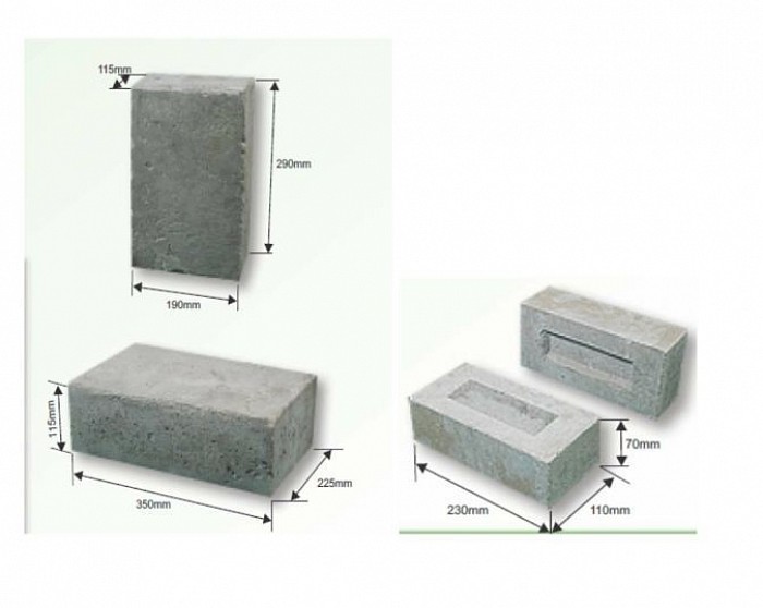 Conventional Geo Polymer building bricks without use of OPC to maintain green world.